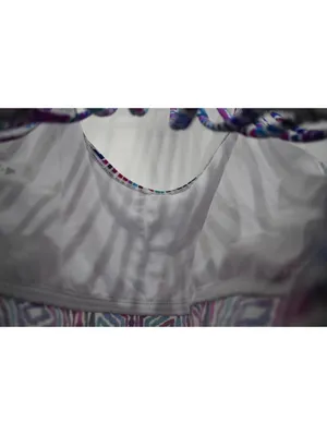 Leilani Geometric Colorful Print Strappy Tankini Top Size 12 thumbnail 8