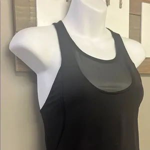 Lululemon Black Women's Racerback Tank Top Mesh Built-in Bra Size 6 thumbnail 4