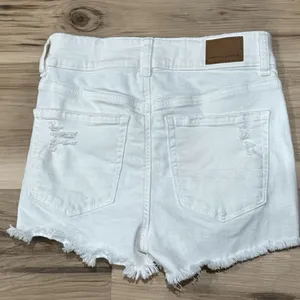American Eagle White Super High Rise Shortie Shorts Women’s 2 thumbnail 2