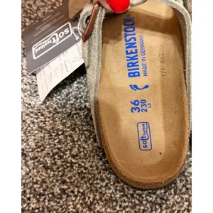 Birkenstock Arizona Soft Footbed Sandals Women's EU 36 US 5-5.5 Taupe Suede thumbnail 3
