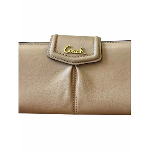 Coach Ashley Slim Envelope Wallet Camel Tan Leather Organizer Wallet thumbnail 2
