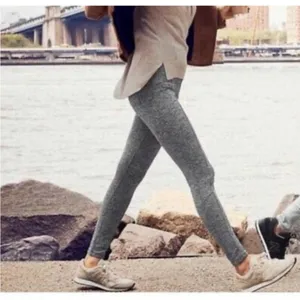 Athleta Herringbone Metro‎ High Rise Legging Size XL Pockets Black Tights 73371 thumbnail 3