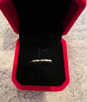 Women’s Golden Stackable Ring Size 7 Gold thumbnail 1