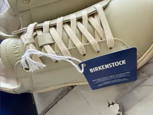 Birkenstock Unisex Bend Low Leather Sneaker in Oyster - US L7 M5 / EUR 38 Narrow thumbnail 3