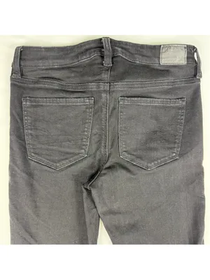 American Eagle Next Level Stretch Black Jegging Jeans Women 6 Skinny Mid Rise thumbnail 5