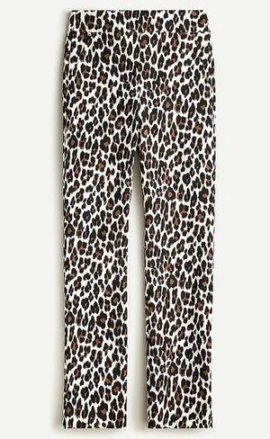 J Crew Remi Pant In Leopard Animal Print Size 6t Tall thumbnail 1