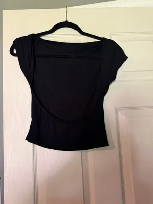 Shein Backless Top black  thumbnail 2