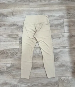 Poshdivah Beige High Waisted Workout Leggings Size M thumbnail 2