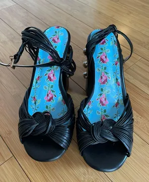 Unbranded Black Pearl Platform Heels Sz 6.5 thumbnail 8