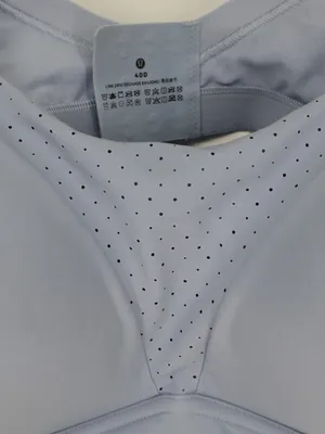 lululemon Run Times Bra 40D High Support Blue Perforated Sports Running Wireless thumbnail 5