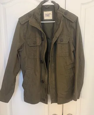 Old Navy Unisex Army Green Military Field Jacket thumbnail 1