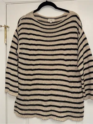 Lou & Grey Striped Crewneck Sweater thumbnail 1