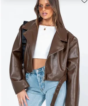 Princess Polly Leather Jacket thumbnail 3