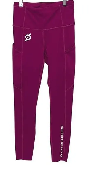 Lululemon X Peloton Women Together We Go Far Fast Free Legging Fuchsia Sz 4 NWOT thumbnail 1