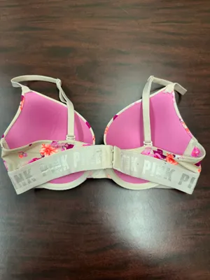 PINK Victoria’s Secret Wear Everywhere Push-Up Floral Bra Size 34C thumbnail 2