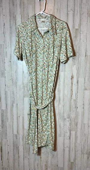 Womens Bechamel Dress with‎ belt Size XL - This is Beautiful!! Vintage thumbnail 1