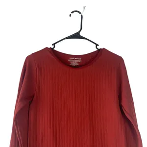 Bella Seamless Women's Size Medium Rust Orange Shapewear‎ Long Sleeve Top thumbnail 2