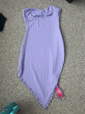 Crochet Purple Dress Size L thumbnail 1
