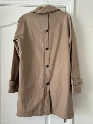 Via Spiga Single Breasted Button Down Classic Trench Coat Tan Size M thumbnail 5