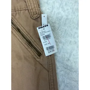 RSQ Women Brown Low Rise Overdye Cargo Z Wide Leg Pants XS NWT thumbnail 4