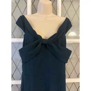 Lulu's Formal Mermaid Floor Length Off Shoulder Green Evening Dress Womens XL thumbnail 3