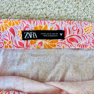 Paisley Pink Linen Mini Scrunch Skirt thumbnail 3