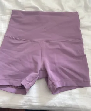 Lululemon 4 inch biker shorts, purple thumbnail 1