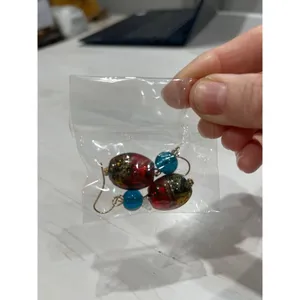 NEW! Handmade Colorful gorgeous hanging‎ earrings thumbnail 3