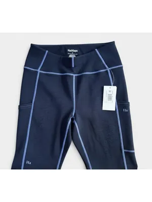 Halfdays Hallie Midweight Merino Legging Navy Blue Womens Size S Base Layer NWT thumbnail 3