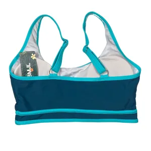 BMJL Swim Top Women's Size S Teal Blue Padded Removable Cups Adjustable Straps thumbnail 2