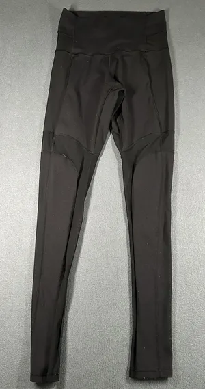 Lululemon Leggings‎ Womens Small Black High Rise Mesh Running Yoga Athletic thumbnail 1