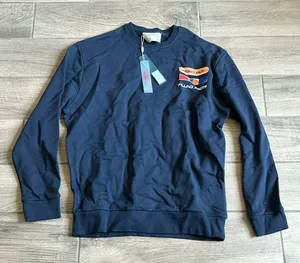 Filling pieces graphic sweater in navy Blue thumbnail 1