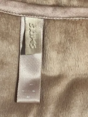 Womens M SKIMS Velour Cropped Zip-Up Hoodie in Sienna Brown thumbnail 6