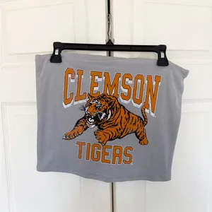 NWOT Clemson University Tube Top Strapless Goodie Two Sleeves Size Large thumbnail 2
