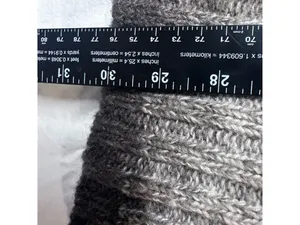Paraphrase Women’s Small Oversized Y2K Wool Blend Sweater Boxy Pullover Knit Brown Tan thumbnail 7