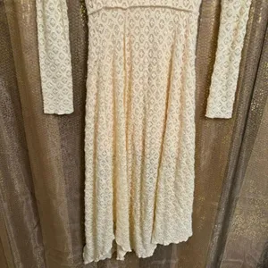 Urban Outfitters Yaya Ivory Soft Off The Shoulder Boho Dress XS NWOT thumbnail 7
