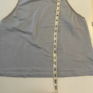 Athleta Chi Dot Mesh Workout Active Crop Tank Blue‎ size XS Sporty Athlesiure thumbnail 6
