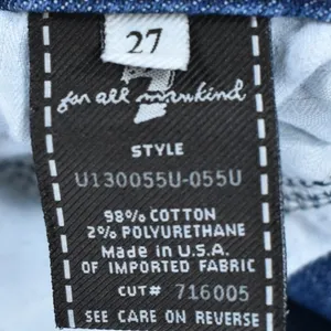 7 For All Mankind A-Pocket Bootcut Jeans Blue Medium Wash U130055U-055U Size 27 thumbnail 7