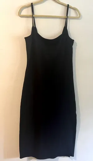 Abercrombie & Fitch Black Midi Dress thumbnail 1