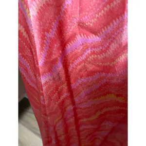 SALONI 100% Silk Mimi Maxi Dress Salmon Marbling Slip Style Size 4 FLAWED thumbnail 8