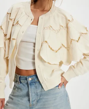 Free People Flutterscape Cardigan Sweatshirt thumbnail 1
