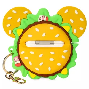 Disney parks EATS Mickey Mouse Burger AirPods Case Cover Keychain earbud thumbnail 3