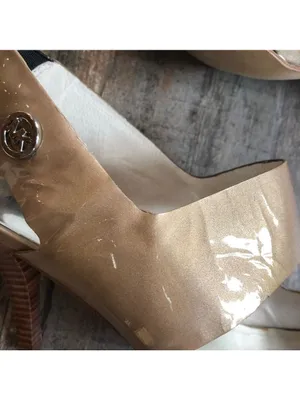 MICHAEL Michael Kors Leather Strappy Heels Size 8.5 thumbnail 4