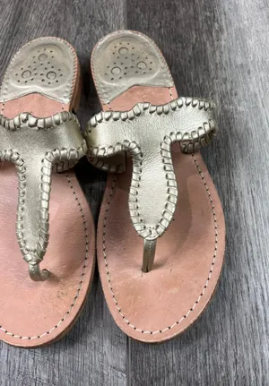 Jack Rogers Gold Sandals thumbnail 8