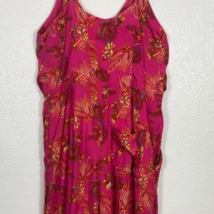Free People Vibrant Pink Floral Jumpsuit Size 2 100% Viscose thumbnail 9