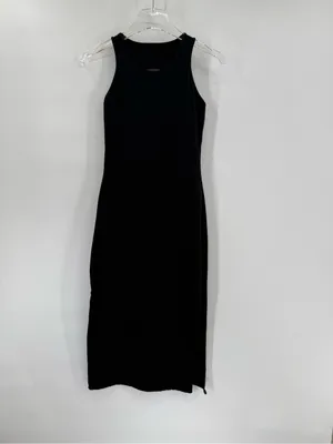 Free people movement black midi dress‎ size medium thumbnail 2