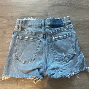 Abercrombie & Fitch Frayed Hem Blue Jean Shorts thumbnail 2