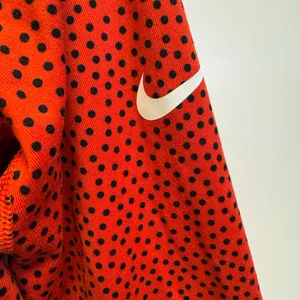 Nike Red and Black‎ Dotted Half-Zip Top. Nike pro dri fit. thumbnail 5