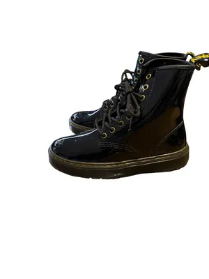 ✨Dr‎ Martens Zavala Patent Leather Combat Boots Black US 7✨ thumbnail 4