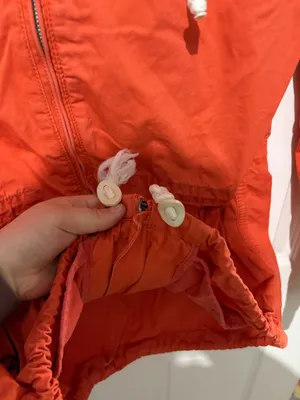 H&M LOGG Orange Hooded Lightweight Jacket thumbnail 4